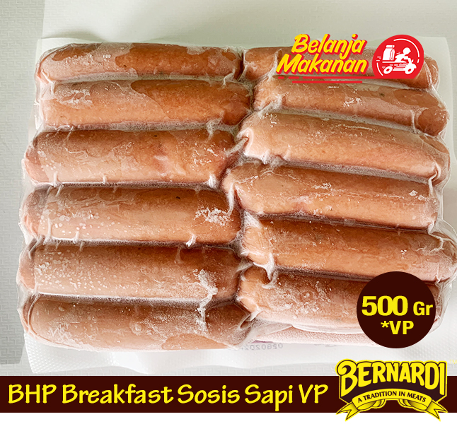 Sosis Sapi Breakfast Vp 500 Gr Bernardi Horeka Pack – Belanja Makanan